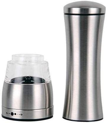 Maxigo Stainless Steel Salt and Pepper Grinder Set - Pepper Mill and ...