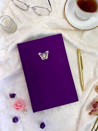 Purple A5 Suede Diary – www.dinkywhee.com