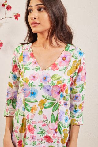 Naaz White Cotton Kurta Set – The Haelli