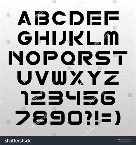 Techno Typewriter Font 的图像结果