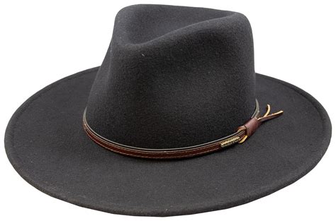 Stetson - Stetson Bozeman Black Wool Crushable Cowboy Western Hat ...