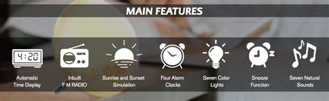 Buy arcnics Polycarbonate-Smart Wifi Sunrise Wake Up Light With Alarm ...