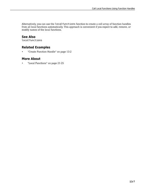 Matlab prog-64 - Alternatively, you can use the localfunctions function ...