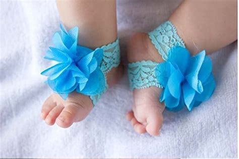 Hope Tree Baby Flower Beach Sandals, Crochet Flower Sandals, Baby ...