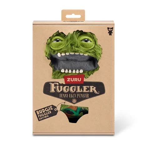 Fuggler Grumpy Green Plush Monster (Camo Pants) – Funny Ugly Monster S ...