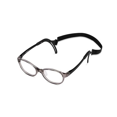 Buy Kids Glasses: Grey Transparent Black Full Rim Oval Kids 8-12 yrs ...