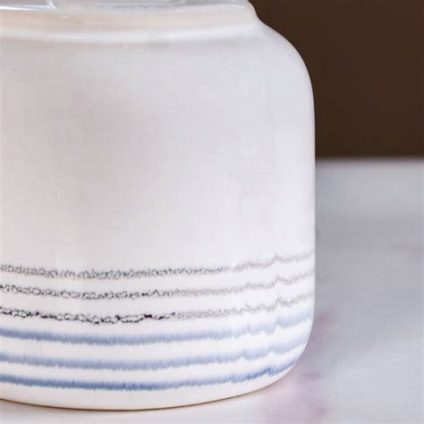 Glossy Scandi Bathroom Accessories Set Of 2 White Blue Online - Premium ...
