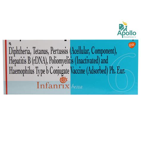 INFANRIX HEXA INJ 0.5ML Price, Uses, Side Effects, Composition - Apollo ...