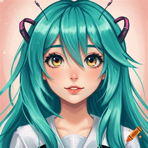 Dark Blue Haired Anime Girl With Headphones