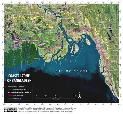 Map Of Coastal Bangladesh