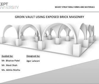 CEPT Exhibition Space: Groin Vaults using Brick Masonry | CEPT - Portfolio