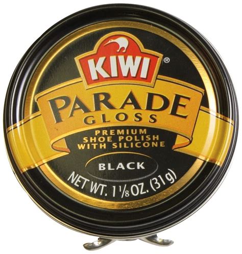 Kiwi Parade Gloss - Black Shoe Shine Polish - 70 & 31 Gram Tins Sizes ...