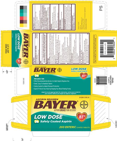 DailyMed - BAYER LOW DOSE- aspirin tablet