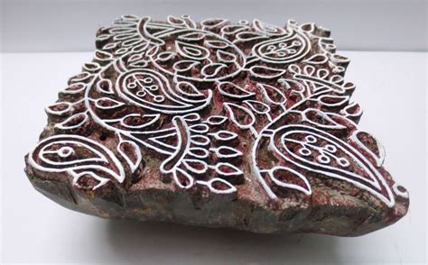 Buy Indian Hand Carved Wooden Printing Blocks Wooden Printing Online in ...