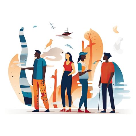 People Standing Together Cartoon 的图像结果