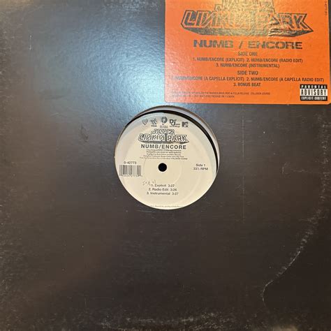 Jay-Z & Linkin Park - Numb / Encore (12'') (US Original Press ...