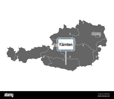 Map Of Karnten Austria