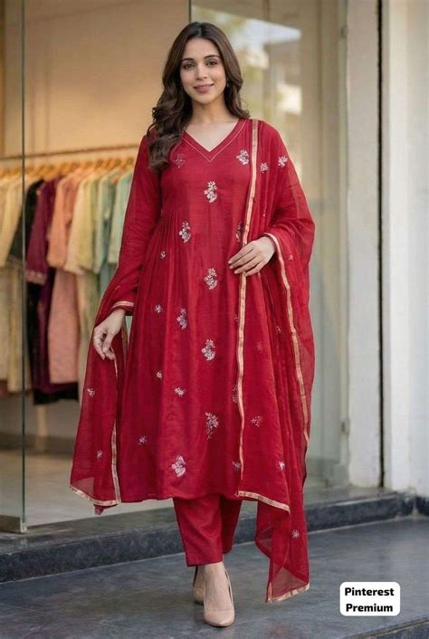 INLI PINTEREST PREMIUM VOL 2 SILK ANARKALI STYLE LADIES 3PCS SET ...