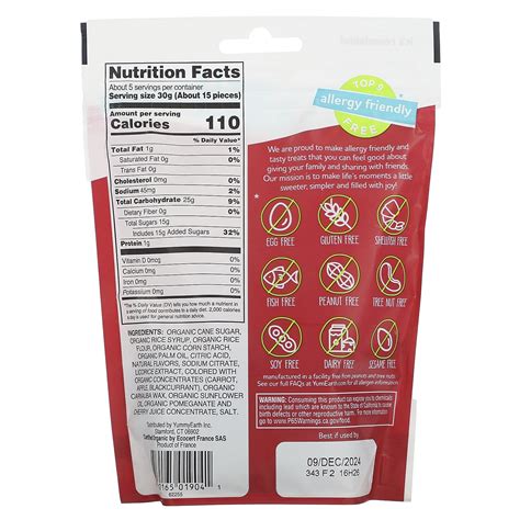 YumEarth, Gluten Free Licorice, Pomegranate, 5 oz (142 g)