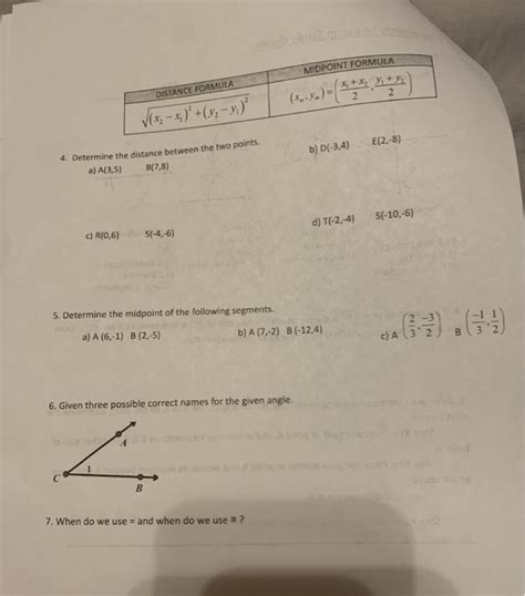 Midpoint Formula Between Two Points Solved Problems 的图像结果