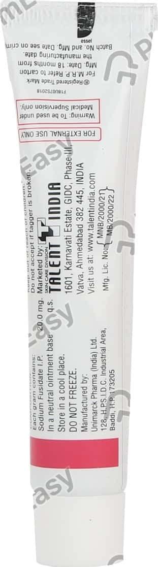 Fusee 2 %W/W Ointment (10): Uses, Side Effects, Price & Dosage | PharmEasy