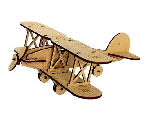 StonKraft 3D DIY MDF Puzzle - Glider Aeroplane Retro Plane Model ...