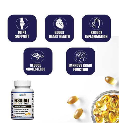 OMEGA 3 FISH OIL CAPSULES FOR HEART, JOINTS & BONES (60 SOFT GELS ...