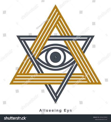 All Seeing Eye Triangle Pyramid Vector Stock Vector (Royalty Free ...