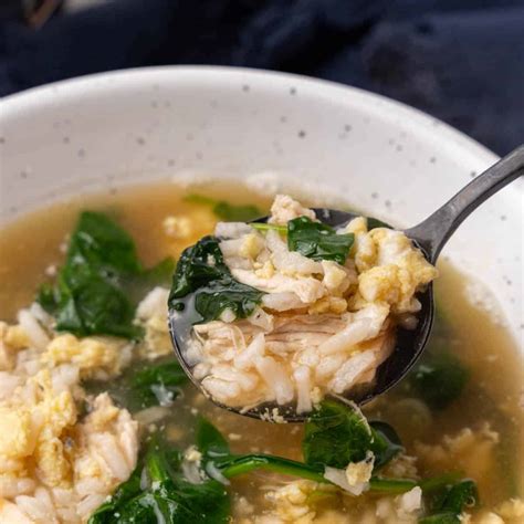 Quick Chinese Chicken and Rice Soup - Diabetes Strong