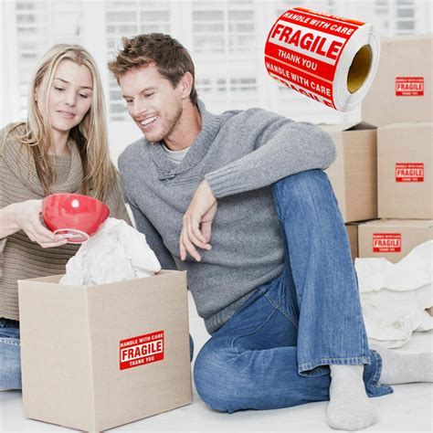Buy Fragile Stickers 1 Roll 500 2x3 Fragile Label Sticker Handle With ...