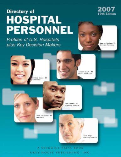 Buy Directory of Hospital Personnel 2007: U.S. Hospitals and Key ...