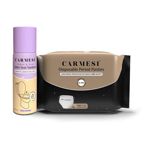 Buy Carmesi Disposable Period Panties + Free Toilet Seat Sanitizer ...