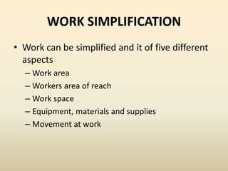 Image result for Work Simplification Examples
