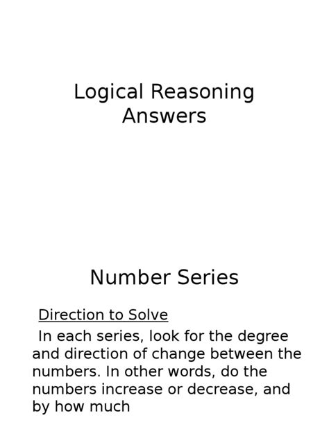 Image result for Logical Reasoning Answers