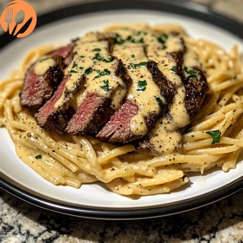 Spicy Cajun Steak with Creamy Alfredo Pasta - Full Recipe
