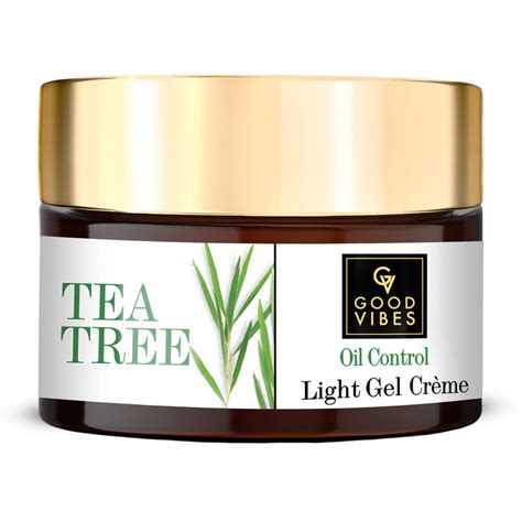 Buy Good Vibes Oil Control Light Gel Cream - Tea Tree (50 g)