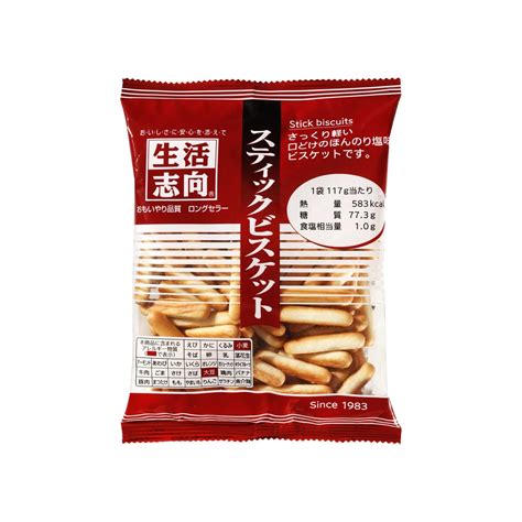 三菱食品 生活志向 スティックビスケット117g 316049 1セット（16個入）｜カウネット