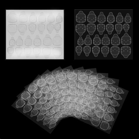 Buy RED SQUARE Imported Quality Double-sided Nail Tab Sticker, False ...