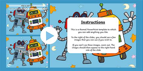 Editable Robot PowerPoint Template | Twinkl | PowerPoint