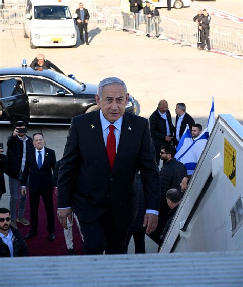 Netanyahu vows 'peace through strength' as he departs to meet with ...