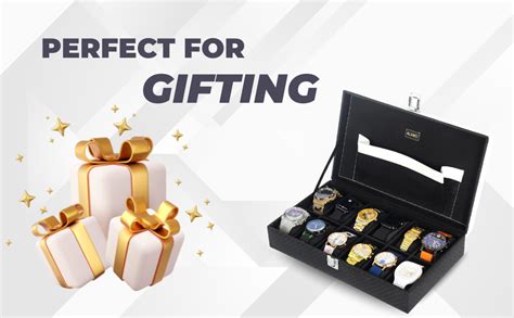 ALAWO Watch Box Organizer Case with 12 slots of Watches in Transparent ...