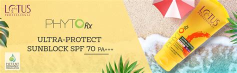 Lotus Professional PhytoRx Ultra Protect Sunblock SPF 70 and PA ...