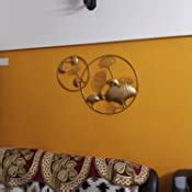Vedas Exports Gold Iron Sadh Ginko Wall Art Decorative Hanging ...