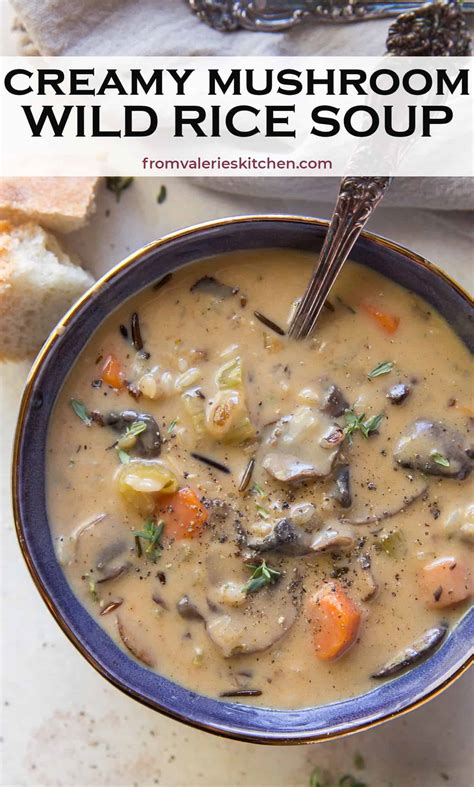 Creamy Mushroom Wild Rice Soup