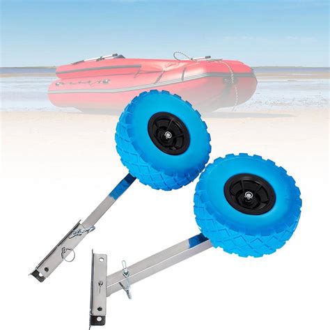 Buy Boat Launching Wheels Stainless Steel Transom Launching Wheel Dolly ...
