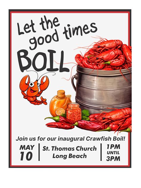 St. Thomas: Inaugural Crawfish Boil , 720 E Beach Blvd, Long Beach, MS ...