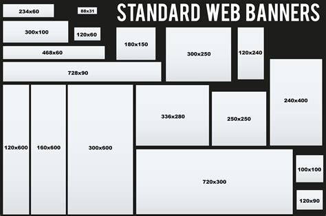 Standard Size Web Banners Templates