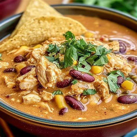 Slow Cooker Cream Cheese Crack Chicken Chili