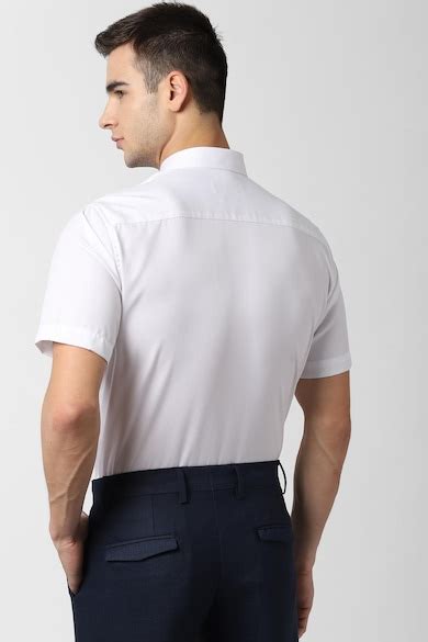 Buy Men White Half Sleeves Formal Shirt Online - 477380 | Peter England