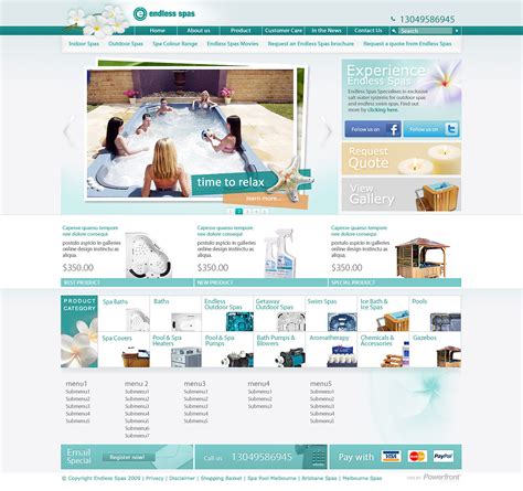 Endless spa SPA用品购物网站 首页设计|UI|图标|jane7841 - 原创作品 - 站酷 (ZCOOL)
